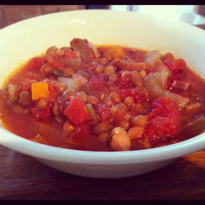 easy-lentil-and-ham-slow-cooker-soup-recipe-delishably