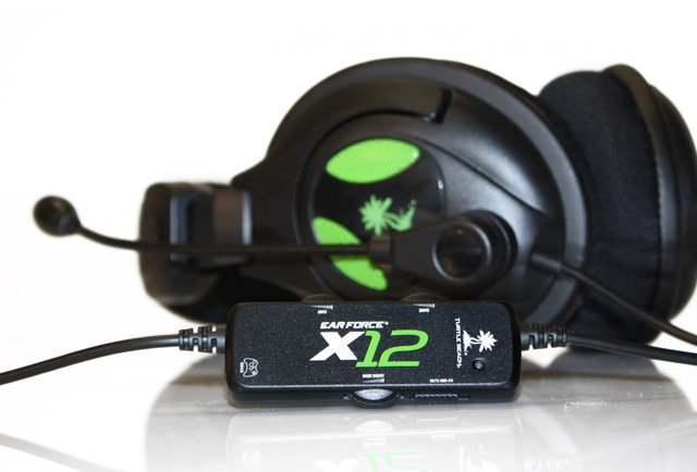 The Turtle Beach Ear Force X12 headset offers flexibility and can be used with the Xbox 360, PlayStation 3 and computer systems.