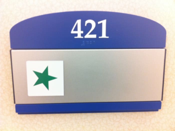 My father's ICU room number while recovering from an 8 hour transplant surgery. Much of what we chose to communicate to the donor family originated here.