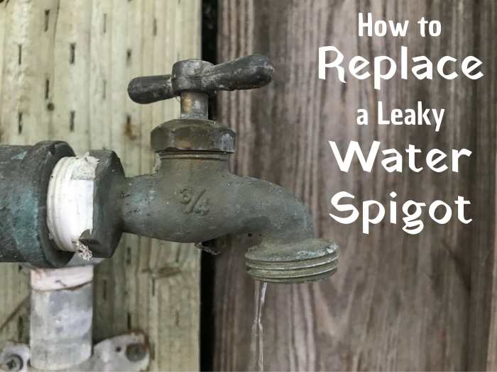 If you have a leaking water spigot, it might be easier to just replace it rather than try to fix it.
