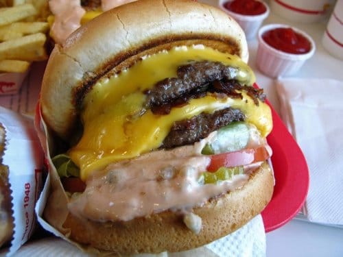 This is the best cheeseburger that you will ever eat in your life. If you're into cheeseburgers like me you'll love it and its secret ingredients.