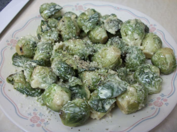 Brussels sprouts contain many nutrients and are very healthy. The problem is many people don't like their bitter taste. One way to get rid of their bitter taste is to remove the outer leaves before cooking.