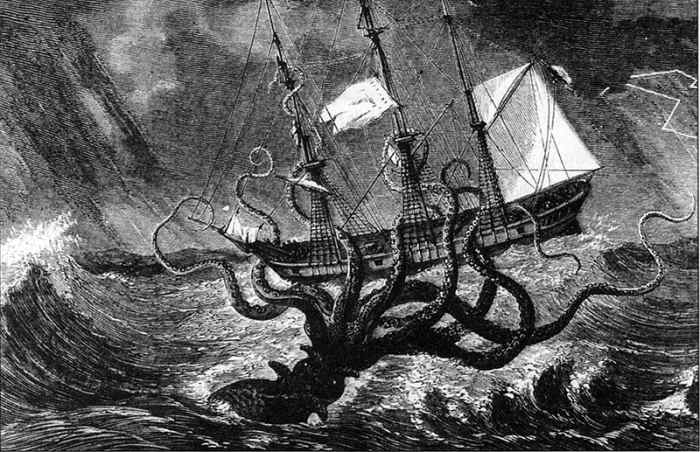 Of all the things sailors considered to be bad luck getting dragged to the depths of the sea by a giant monster was surely at the top of the list.