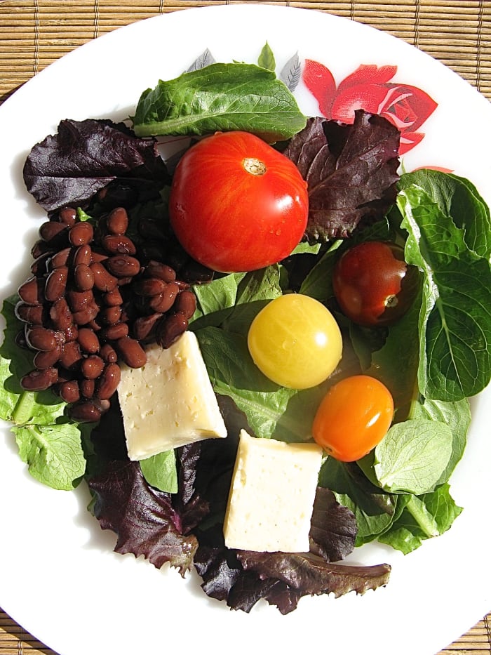 A salad with raw, packaged, and pre-washed romaine lettuce is nutritious, but it's a potential cause of foodborne illness.