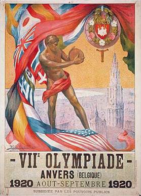 The 1920 Olympic Games in Antwerp, Belgium, were the first to display the five Olympic rings.
