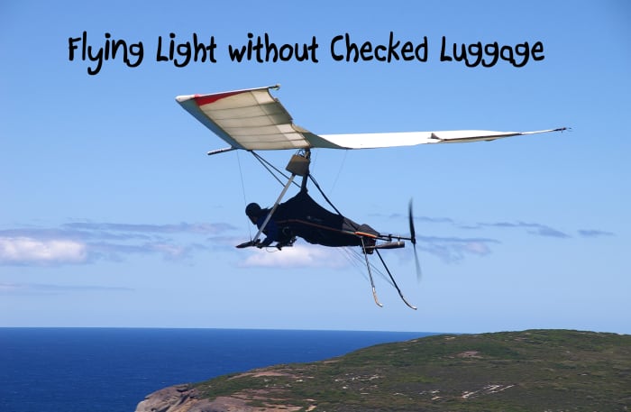 Now that's what I call flying light!