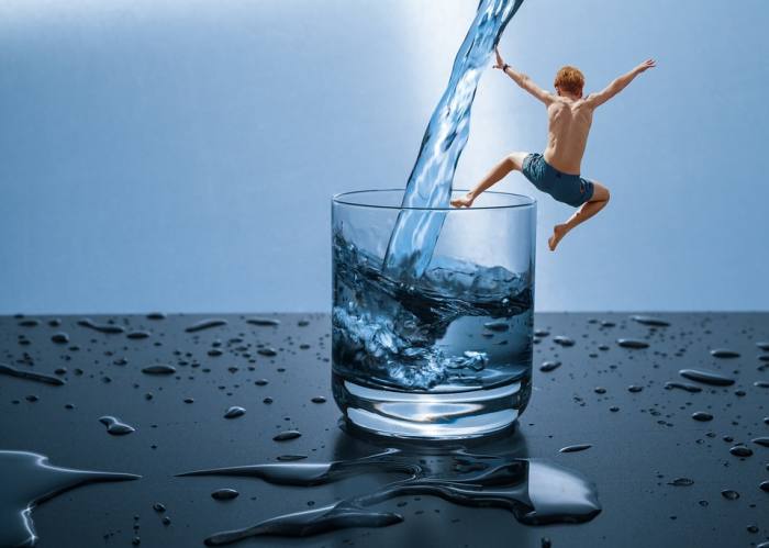 Drinking water is essential for good health, especially in locations where dehydration from diarrhea or dysentary is a serious problem.