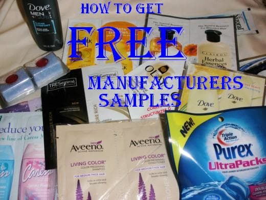This is just a few of the many brand name manufacturer's samples we have received for free. There is laundry detergent, dish washing detergent, lotion, shampoo, and conditioner. We recently also received tea and coffee samples.