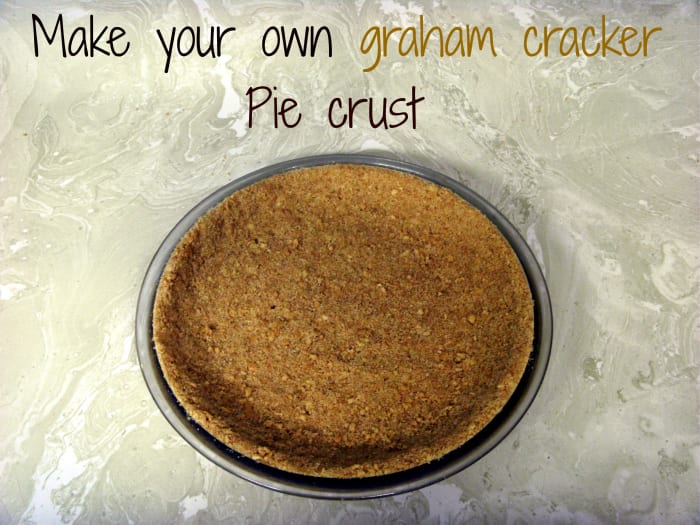 Making your own pie crust is far superior to store bought ones, and this graham cracker crust is particularly easy.