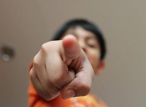 Standing in judgment of others often includes finger-pointing and projecting.
