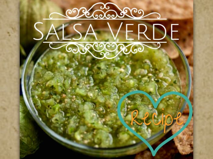 Salsa verde is a green salsa made in Mexico. It is made with tomatillos, cilantro, onion, garlic, chile serrano and lime. It can be boiled or broiled. Includes variations and serving suggestions.