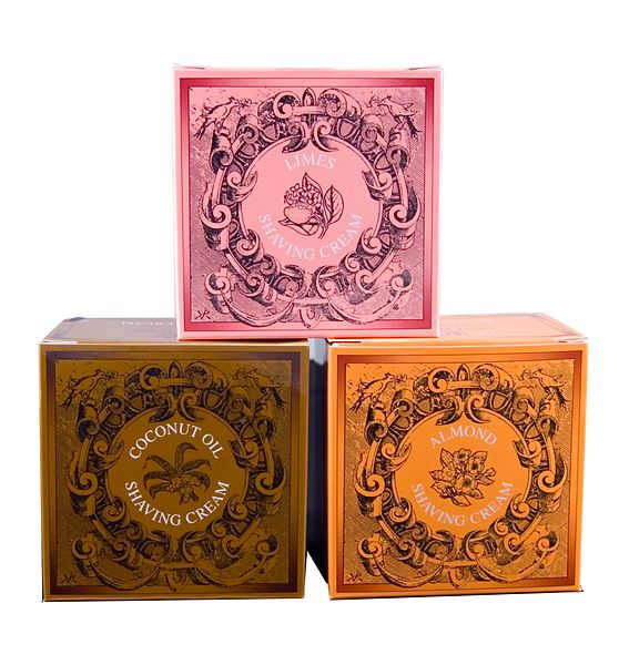 Many different oils can be used to make emollient hand creams but also shave creams and body lotions.