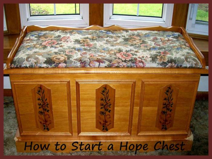 L'attuale forziere dell'autore - ora per lo più pieno di anni di materiali di scrittura,poesie e scarabocchi che nessuno ha mai visto, ecc. Fonte: Sharyn's Slant's current "hope chest" - now mostly filled with years of writing materials, poetry and scribbles that no one has ever seen, etc. Source: Sharyn's Slant