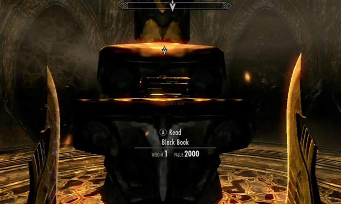 Read the Black Book Waking Dreams again once the hero is ready to face Miraak at the Summit of Apocrypha
