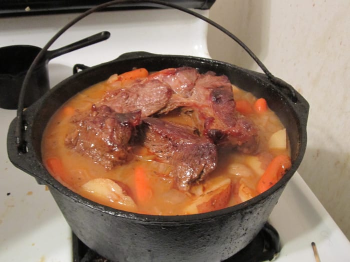 American Pot Roast is a favorite recipe all over the United States. It is typically a New England Recipe made on cold days. This is Soul Food!