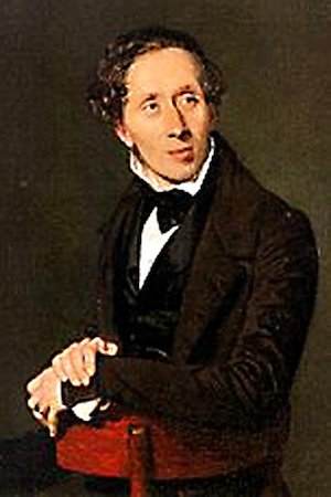 A portrait of Hans Christian Andersen painted by the artist Christian Albrecht Jensen in 1836— just one year before the publication of The Emperor's New Clothes