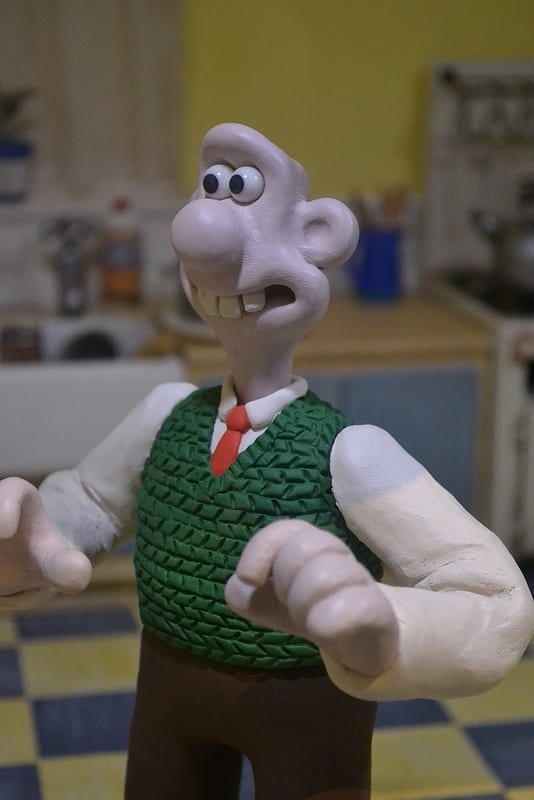 "Wallace In the Kitchen" at the Wallace and Gromit exhibition at the Powerhouse Museum in Sydney, Australia