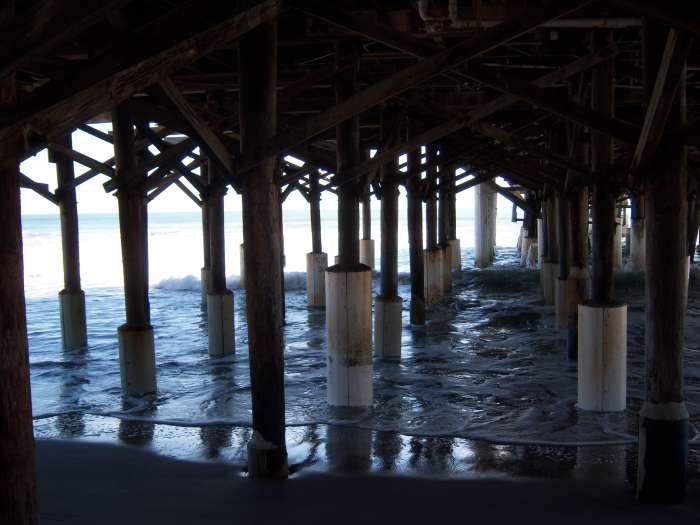 I hooked a lot of sheepshead and red snapper from this fishing pier at Cocoa Beach.