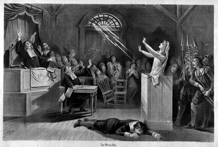 Depiction of the Salem Witch Trials
