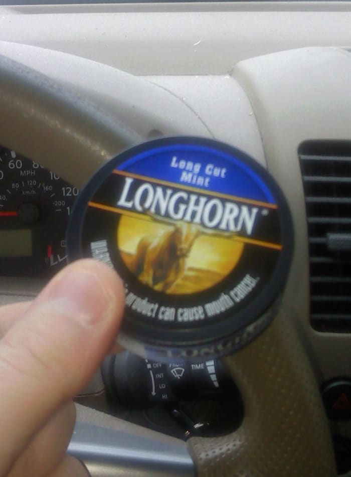 The end of an era: this was my last-ever can of tobacco. As soon as I finished it, I officially announced that I was quitting.