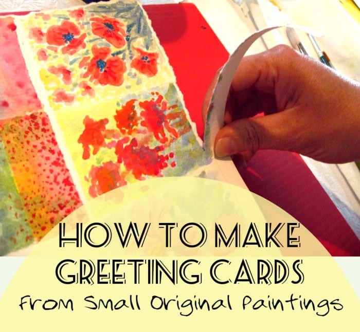 This step-by-step tutorial will show you how to make greeting cards using your own small, original paintings.