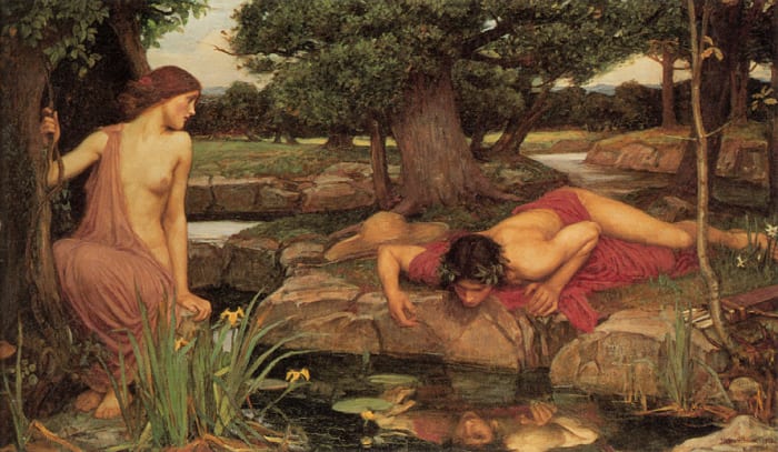 The term "narcissism" comes from the Greek myth of Narcissus, who couldn't resist his own reflection.