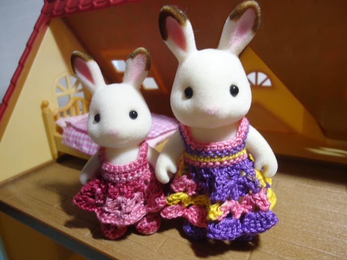 Mother Teri and Sister Freya Chocolate getting ready to go out for some mother-daughter time.
