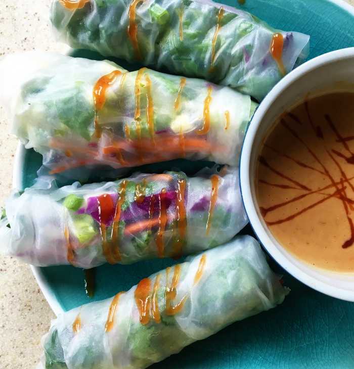 The fresh spring rolls ended up being so tasty, and I loved the fact that I felt like I could make them at home.