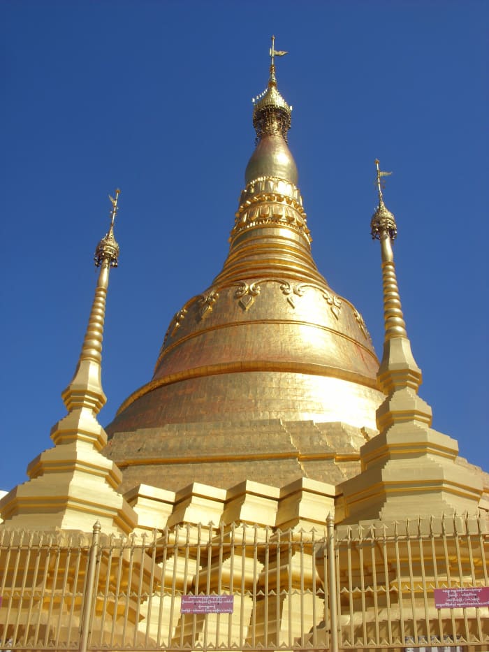 Burmese Pagoda - can be used to symbolise Buddhism, religion, spirituality, travel, the Far East, etc.