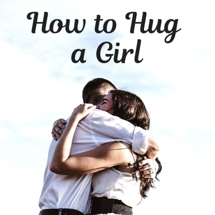 Girl Hugging A Boy With Caption