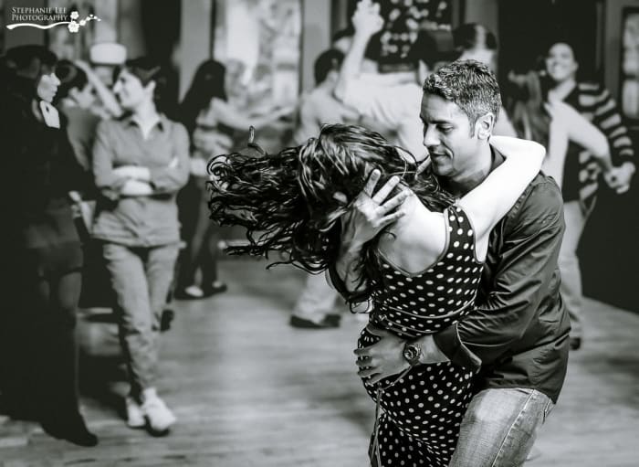 Bachata is a very sensual romantic dance that is a lot of fun to do, especially when you have the right partner!