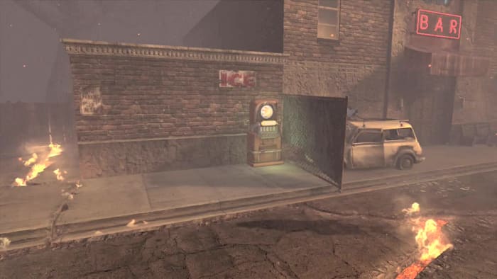 In Green Run Stamina Up is inside the Bar, but in Town Grief or Survival it is outside of the Bar.