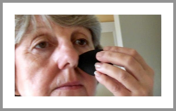 My top tip for smooth, all-over coverage is to apply CC cream using a makeup sponge. Use less product, with better results!