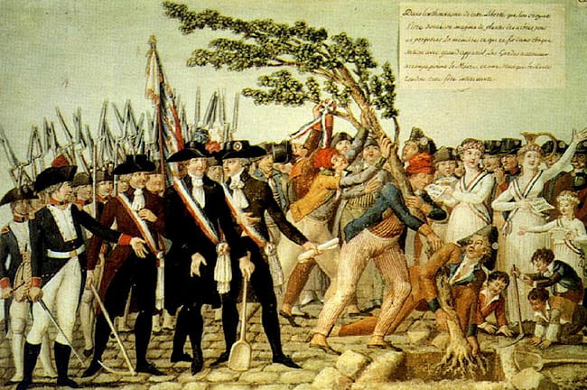 The Planting of a Tree of Liberty in Revolutionary France (1790)