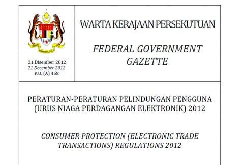 Malaysian Regulation and Consumer Protection of eCommerce ...