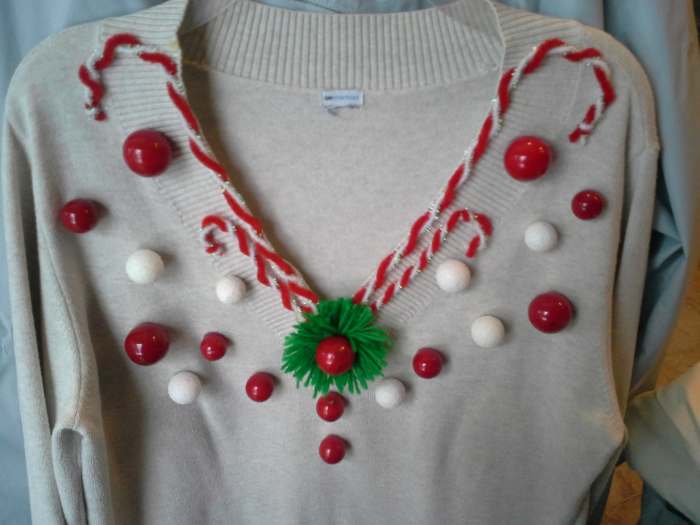 This guide will teach you how to make your own ugly Christmas sweater and break out some DIY peppermint swag.