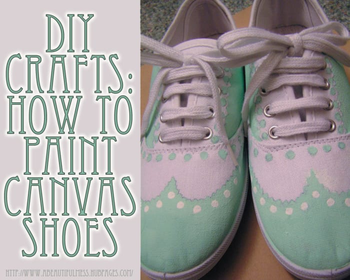 DIY Crafts: Painted Canvas Shoes - FeltMagnet