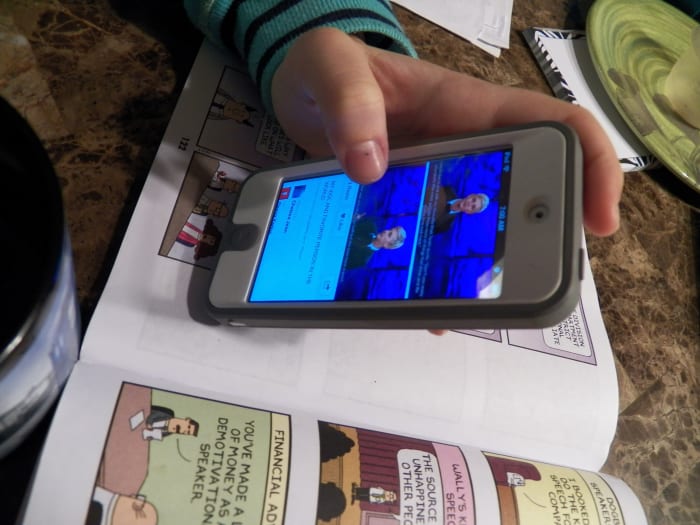 Argument ideas about cell phones: Will phones and tablets replace paper? Should cities invest in universal WiFi? Should schools allow cell phone use in class?