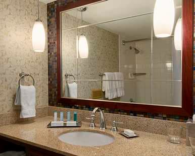 Hotels have mastered the art of making a small space look larger than it is, so don't be afraid to look at some of their designs for inspiration.