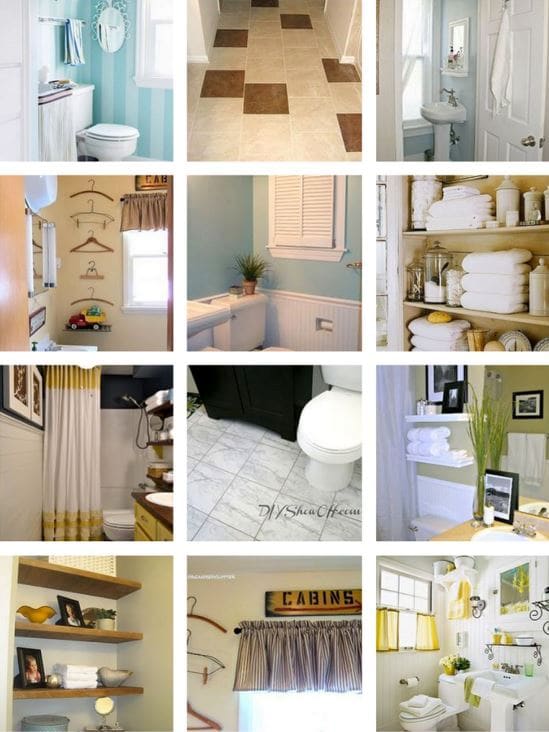 Small bathrooms are common but they can still look elegant and have as much storage as some of today's larger bathrooms if done right.