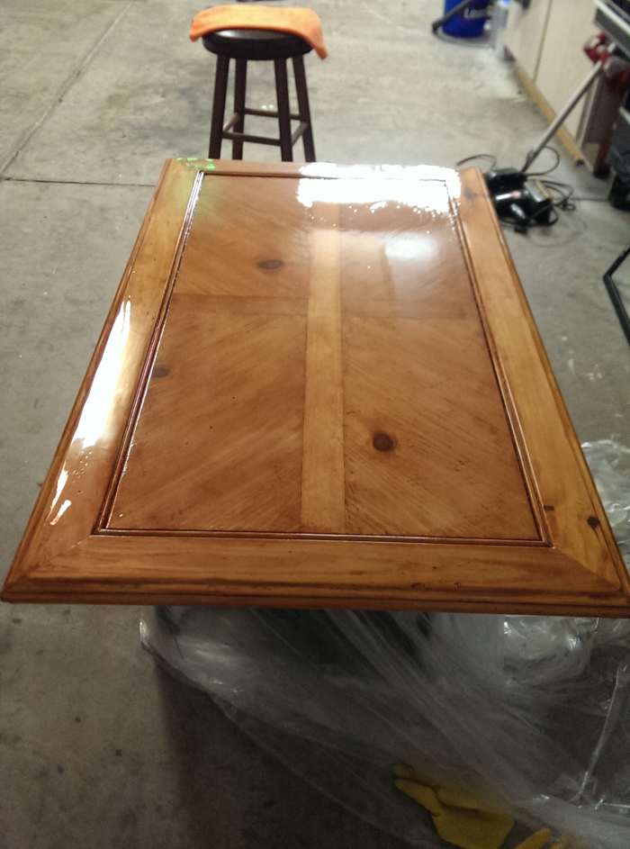 lettin' the shiny stuff dry! --- I got semigloss so once it's dry it won't be so shiny!