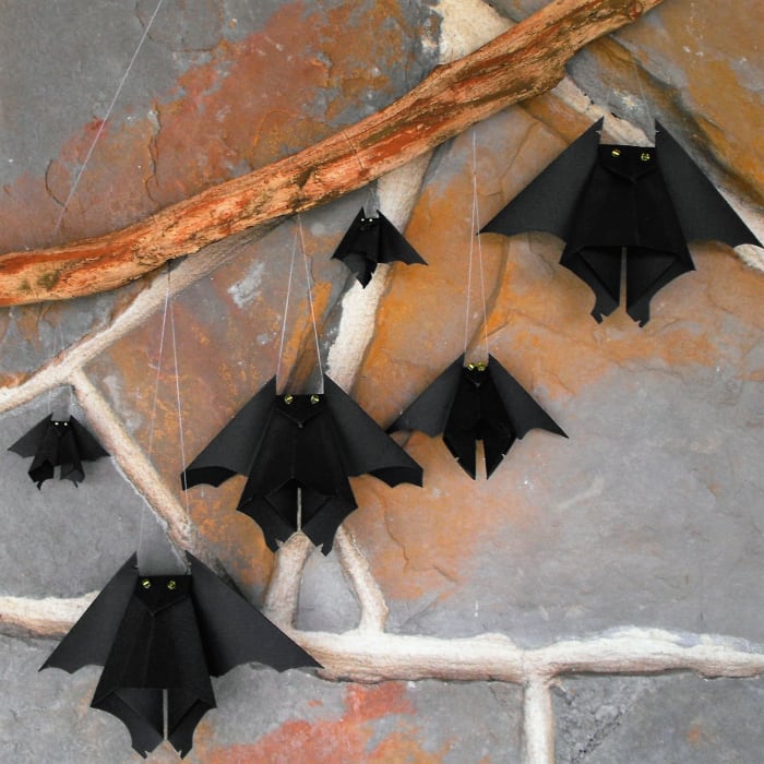 How to Make Origami Bats for Halloween - Holidappy - Celebrations