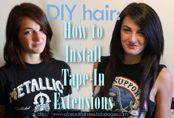 diy-hair-how-to-install-tape-in-hair-Przedłużanie włosów