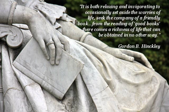 The statue romanticizes a woman's love for her favorite pastime.