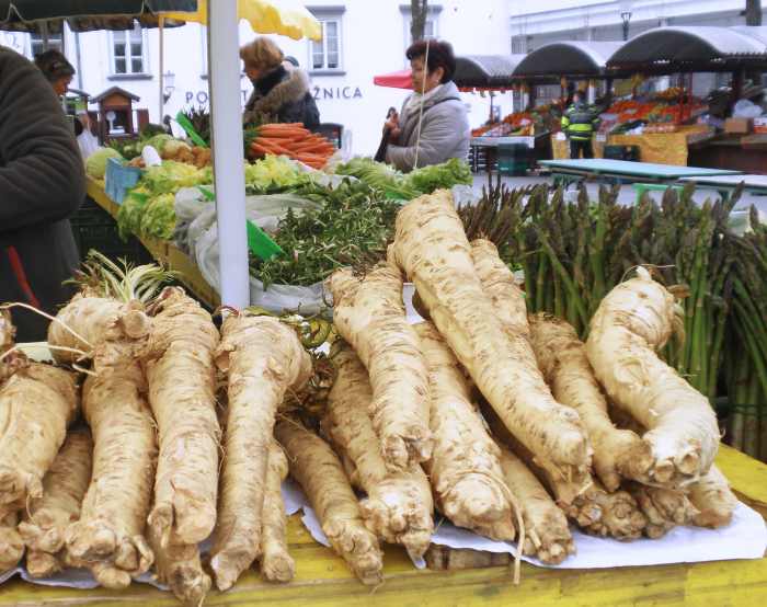 Horseradish's first harvest is often its best tasting. But you can always replant the following year for another tasty debut harvest.