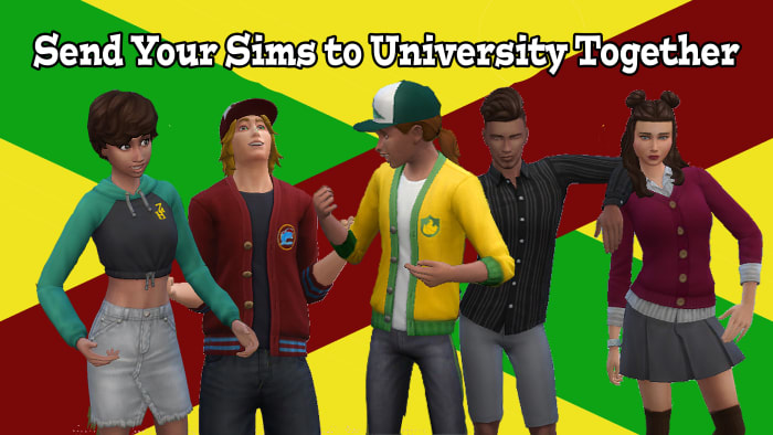 Why send your Sims alone?University in "The Sims" is more fun with friends!