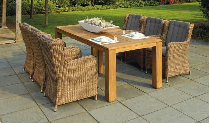 A patio extended with pavers provides plenty of room for table, chairs, and endless possibilities for entertaining and enjoyment.
