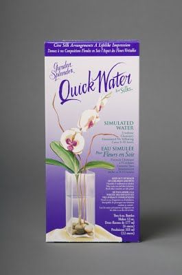 Quick Water is the absolute best when it comes to artificial water. Mixed the same way and will not turn yellow, even when exposed to UV rays from the sun. This is slightly more expensive that your acrylic water but for long term use it's the best.