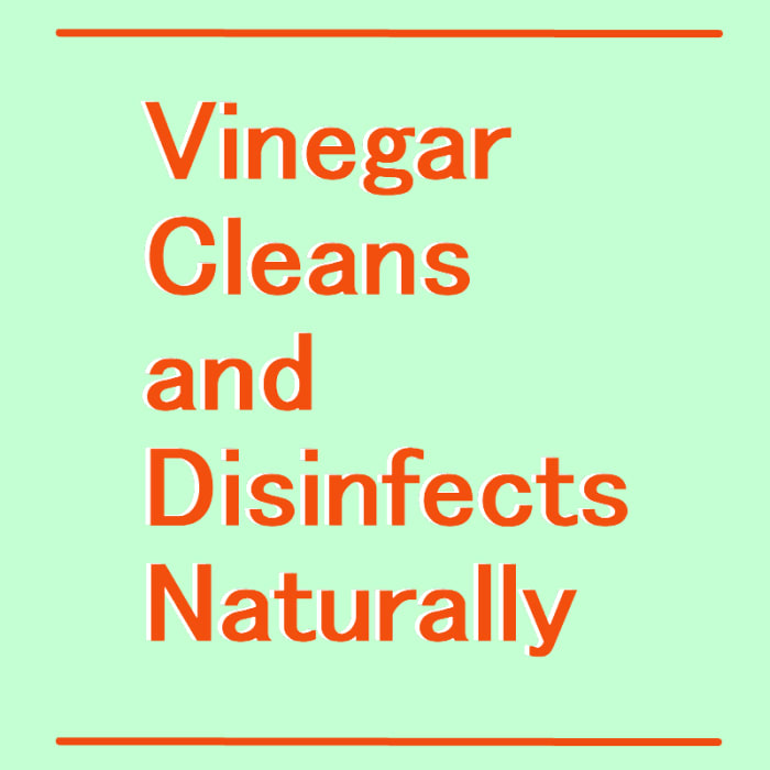 Vinegar is a natural cleaner and disinfectant, read the article to see how many things can be cleaned with vinegar!