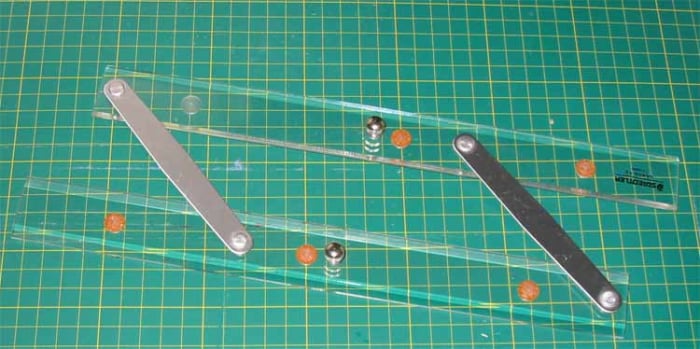 Parallel rulers are handy for drawing exact parallel lines for interior design mechanical renderings.